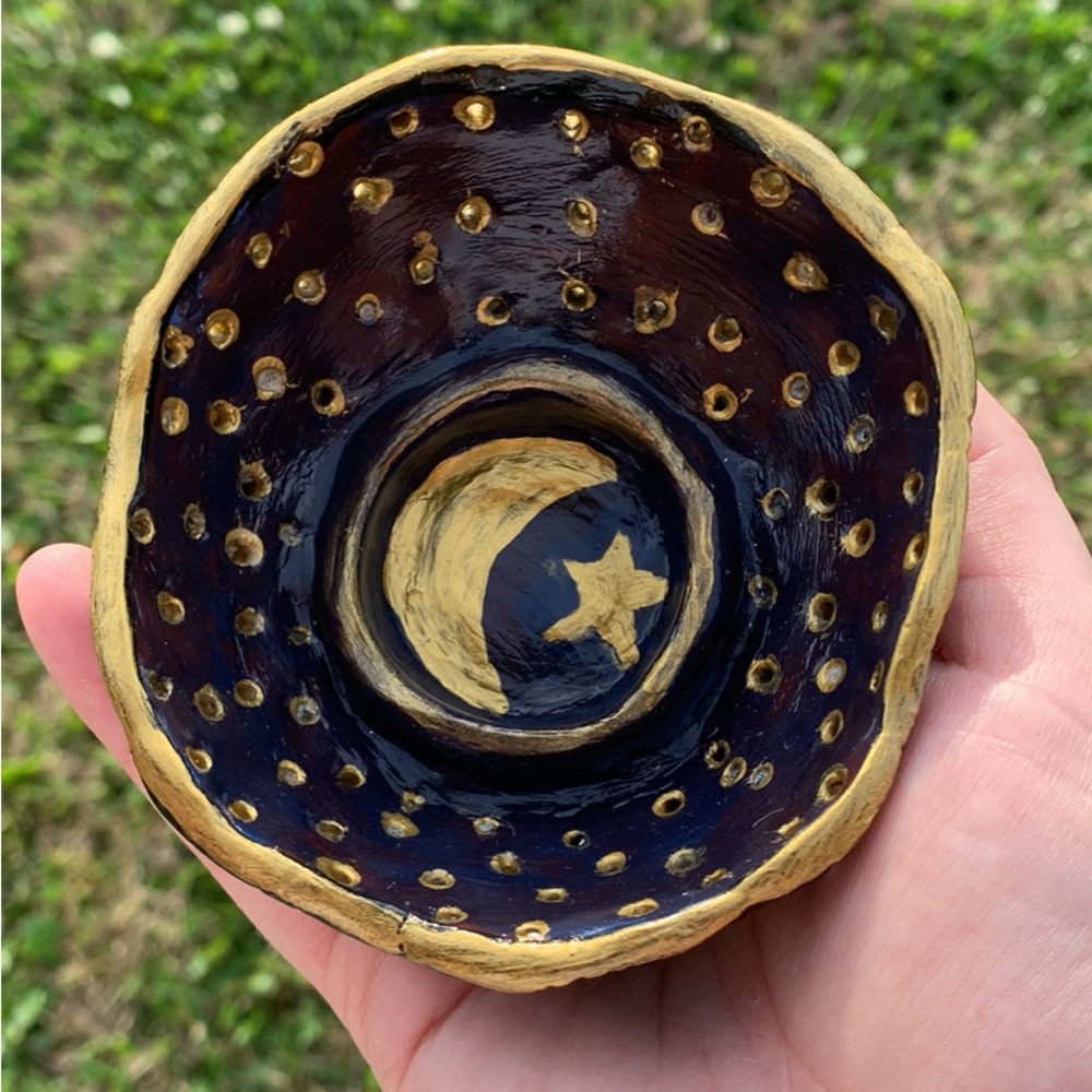 Handmade tea light candle holer